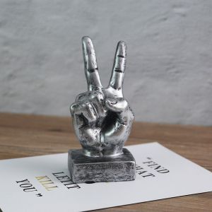 Vintage Gesture Finger Model Ornaments for Home and Coffee Shop