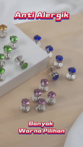 Livas Butang Baju Melayu Diamond Round Zircon 8MM Diamond Set 5 Pcs Button Baju Melayu Raya Baju Nikah Kurta Exclusive With Box