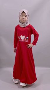 CF Kids Gamis Anak Perempuan Print DTF Sweets From Minni Baju Muslim