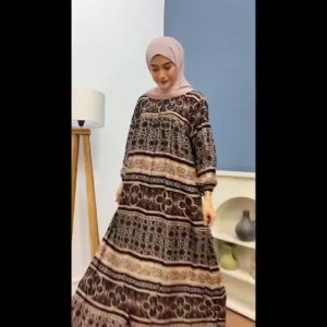 Gamis jumbo LD 120 Gamis rayon armor premium busui friendly