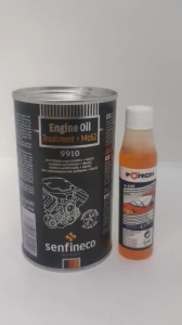 Senfneco 9910 300ml GIẢM QUÁ NHIỆT KHÔNG CẦN THIẾT TRONG ĐỘNG CƠ Ô TÔ và NƯỚC GẠT KÍNH HIỆU FORCH R535 32ml (Engine Oil Treatment + MoS2 and Windshield Cleaner 32ml)