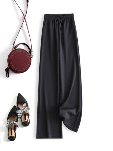 Leg Shaping Embroidered Pants 3D Embroidery Rice Noodle Pants Spring Summer Lightweight Straight Leg Wide Leg Casual Sports Long Pants