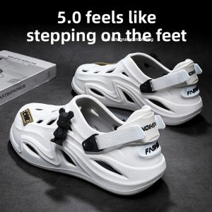 Mens Sandals Summer Outdoor Anti-slip Thick Bottom Beach Shoes Driving Sport Big Size 46 Breathable Slip-On EVA Material