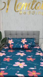 ✨ẢNH CHỤP✨ Bộ Ga Gối Thun Hàn Quốc Co Giãn Tốt Không Nhăn Xù Thoáng Mát Giá Rẻ Bộ 4 và 5 Món Gồm Ga Vỏ Gối Chăn Chần Bông _ Nemtot Bedding