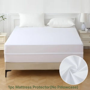 1pc 6-Sided Waterproof Mattress Protector Dustproof Mattress Encasement with Zipper Soft & Comfortable Mattress Cover
