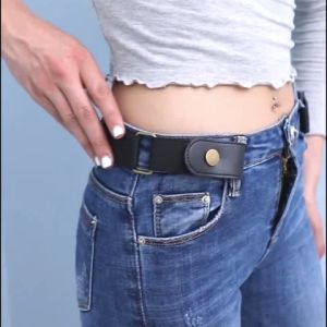 No Buckle BeltAdjustable Soft And Invisible Buckle-Free BeltNo Buckle Elastic Stretch Belts for Women Girl