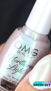OMG Northern Lights Nail Polish 10ml - Green Sky
