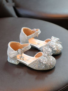VTVK Princess Crystal High Heels Girls Performance Shoes Summer New Style Childrens Princess Shoes Match Dress Girls Shoes