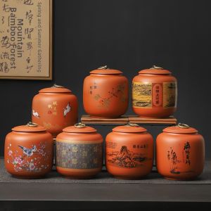 Ceramic Tea Caddy Storage Jar