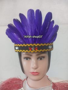 Bando Bulu ||Mahkota karnaval hiasan kepala menari adat