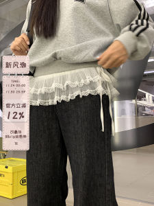 Sinbounboun Double Layer Lace Cake Skirt High Waist Biker Short Overlap Wear Girls Sweet Style Urban Commute Daily Use