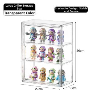LIWAN | Multi-purpose Item Storage Box Transparent Magnetic Closure
