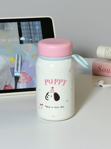 แก้วน้ำสแตนเลส 316 ทรงกระเป๋าพกพา ทรงตรง สำหรับผู้หญิง แก้วน้ำอุ่นน่ารัก แก้วน้ำอุ่นแบบพกพาสำหรับนักเรียน