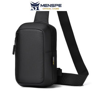 MENSPE Mens Crossbody Bag Fashion Mini Waterproof Oxford Cloth Mobile Phone Bag Casual Lightweight Bags Outdoor Sports Chest Bag