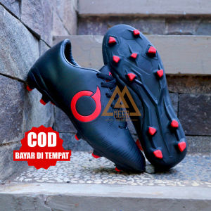 SEPATU SEPAK BOLA PRIA ORTUS ORTSEIGHT BOLA CATALYST HITAM MERAH MURAH TERBARU TERLARIS