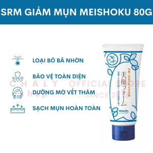Sữa rửa mặt giảm mụn kiềm dầu Meishoku Acne Bigan Facial Wash 80g & 120g Nhật Bản