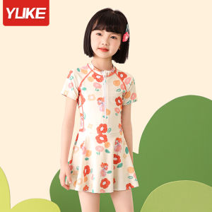 Girls One-Piece Swimsuit Quick Dry Childrens Swimwear Baby Cute Summer Fashionable Nylon Lycra Fabric Online Exclusive