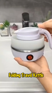 Foldable Silicone Electric Kettle Portable Collapsible Mini Stainless Steel Travel Water Kettle Cerek Lipat Elektrik