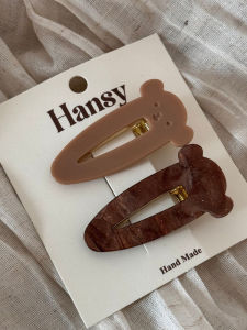 Acetate Patchwork Duckbill Clip Star Pattern Fashionable Sunglasses Hair Accessories Simple Elegance High-End Feeling Hair Decorations