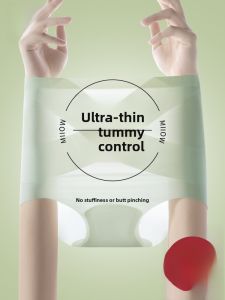 MiiOW | กางเกงชั้นในสตรีเอวสูงผ้าไหมน้ำแข็งทรงสามเหลี่ยมบางไร้ตะเข็บเสริมหน้าท้องเสริมสะโพกกระชับหน้าท้องขนาดเล็ก