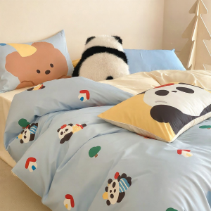 DOHIA | Cartoon Design Cotton Bedding Set 4pcs