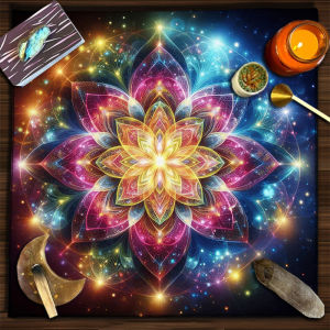VIKAMA Witch Runes Wheel Of The Year Tarot Altar Vải Chống Thấm Nước Bàn Bói Toán Thảm Để Bói Toán Trang Trí Wiccan