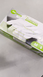 New High-Quality Cotton Latex Safety Gloves Breathable & Durable Size MEDIUM 100s per box