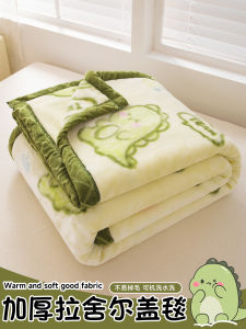 Thickened Cartoon Ravel Blanket Winter Childrens Nap Sofa Cover Bedding Polyester Fiber Warmth High Winter Season Universal Use