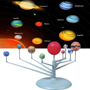 Solar System Planet Science Model Kit Astronomy Toy DIY Painted Toys With 9 Planets Educational Stem Toys