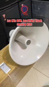 Loa Phóng Thanh Công Suất Lớn 60W (Tặng Coil) Loa Nén Century KT25 Tiếng Xa 1.5Km Vành Tròn 43Cm Chống Nước - H2Pro Audio