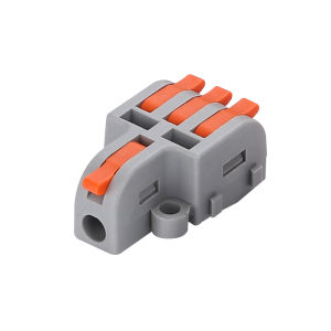 10Pcs Wire Connector Quick Splitter Mini Splicing Conductor Wiring Cable LED Terminal Block Push-in Home Electrical Connectors One in multiple out press type terminal block DF-13/14/15