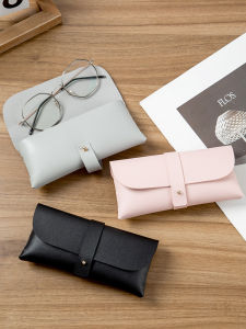 กระเป๋าใส่แว่นตาแบบพกพา หนังนิ่ม ป้องกันการบดบัง รักษาแว่นกันแดด กล่องใส่แว่นตา วัสดุอื่นๆ สำหรับบ้านและสวน