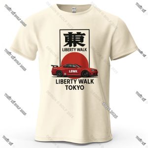 Liberty Walk Tokyo Áo Thun Nam Cỡ Lớn In Họa Tiết 100% Cotton Thoáng Khí Thường Ngày Dạo Phố Áo Thun Ngắn Tay Cổ Chữ O Dành Cho Nữ