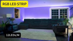 RGB 5050 Strip Light with 24 Key Controller 1m~40m Led Strip Lights for Bedroom Kitchen TV Holidays (Halloween Birthday)