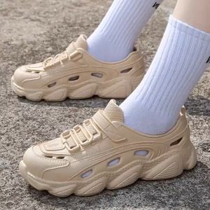 2412 รองเท้าแตะหุ้มข้อ วัสดุยางEVA ใส่สบาย เบานุ่มนิ่มรองเท้าสูง 3.0cm มีช่องลมระบายอากาศใช้งานประจำวันได้เลย ราคาถูกมาก