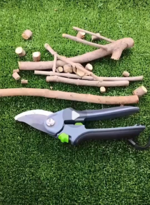 กรรไกรตัดกิ่ง 8นิ้ว ใบมีด SK-5 ด้ามยาง กรรไกร กรรไกรตัดกิ่งไม้ใหญ่ เครื่องมือทำสวน ชุบแข็งที่อุณหภูมิสูง ความแข็งแรงสูง