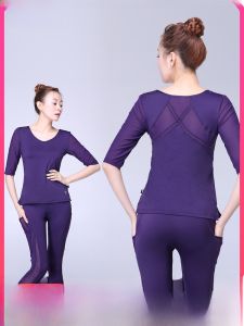 ชุดโยคะแขนยาวผู้หญิง ชุดออกกำลังกายในฟิตเนส ระบายอากาศได้ดี ดูดซับเหงื่อ ชุดโยคะ ชุดออกกำลังกาย ชุดฟิตเนส ชุดโยคะแขนยาว