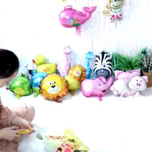 Balon foil bulat  18inch animal / Q  Versi Balon foil bulat  18inch animal
