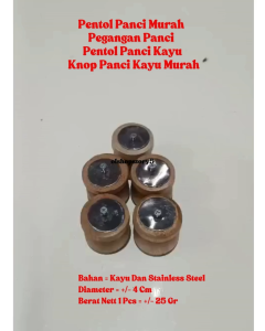 Pentol Panci Murah / Pegangan Panci / Pentol Panci Kayu / Knop Panci Kayu Murah
