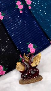 [Pre Order] Georgette Embroidery Saree ~ Delivery Lead Time : 10 days