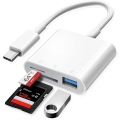 2025 Phone Card Reader SD3-in-1 Converter Adapter Universal Tablet Connection USB Flash Drive Type-C TF CF SD Memory Card Reader. 