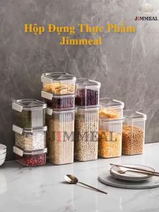 [Freeship] Hũ Nhựa PET Hộp Nhựa PET Đựng Thực Phẩm Trong Suốt Có Khóa Hộp Đựng Ngũ Cốc 460 700 950ml 1300 1800ml