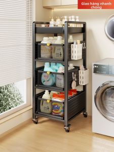 Home Bathroom Free-standing Multi-functional Storage Shelf