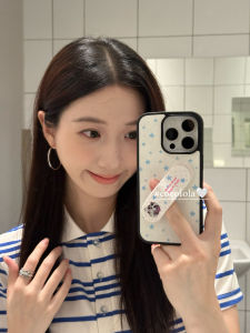 Cute Star Dog Band-Aid Style Phone Case for Apple 17promax Iphone 16pro Womens Model 15 New 13 Anti-Fall Shell 14promax Korean Style Popular Girl