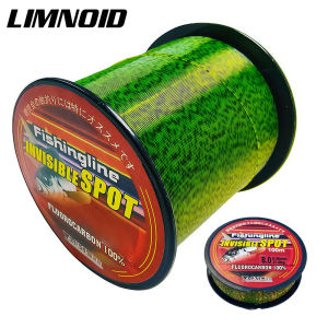 Limnoid 100m 300m 500m Fluorocarbon Fishing Line Camouflage Spot Line 3.8kg-21kg Fast Sinking for Saltwater/Freshwater