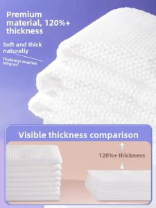 MONLEYTA | Pure Cotton Face Wash Towels Thickened Disposable Beauty Salon Special Cleansing Soft Towels Hanging Drawing For Face Cleaning