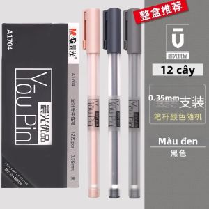 M&G | Bút Gel Đen M&G 0.35mm Đầu Kim Tiêm Có Thể Thay Thế Ruột Mực Dành Cho Học Sinh Và Văn Phòng - Dụng Cụ Viết Bằng Mực Gel Nhựa