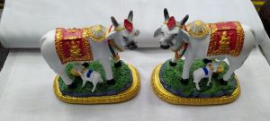 pasu with kannukutty marble statue oneset(white only)