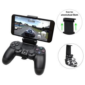 Tectinter | For PS4 Mobile Cell Phone Stand For PS4 Controller Mount Hand Grip For PlayStation 4 Gamepad For Samsung S9 S8 Phone Clip Holder