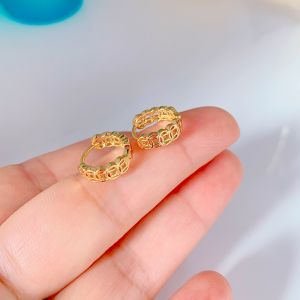 รูปเหรียญตัวล็อก ตัวชุดหูนำโชค 1 คู่ รูปแบบเหรียญต่างหู เครื่องราง ต่างหู ไม่จากหาย-1